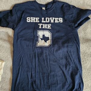 Navy Graphic T-Shirt with Texas Design